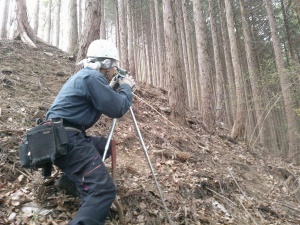 森林整備事業ー測量